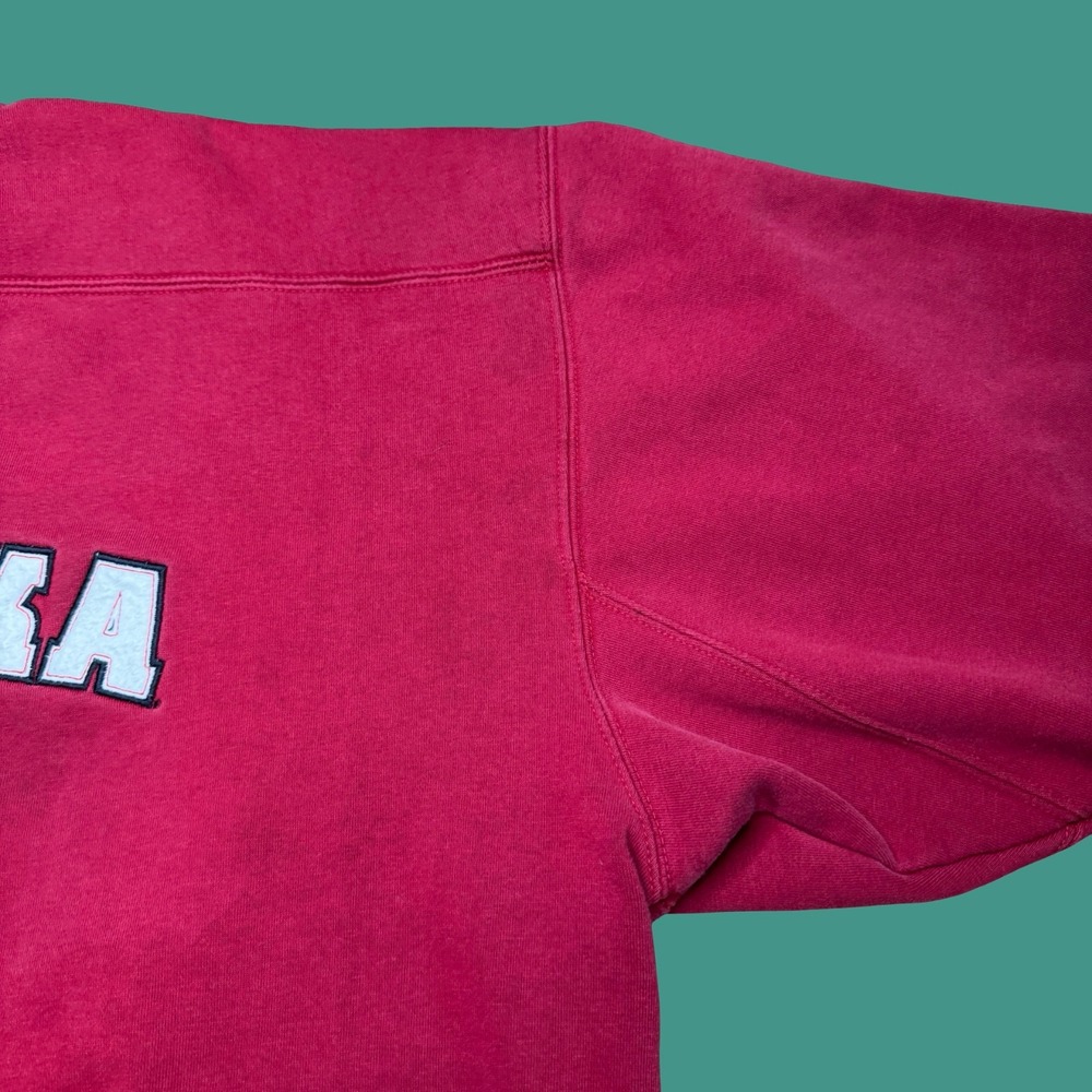 Adidas Nebraska Huskers Sweatshirt XL Red Embroidered NCAA College Vintage Y2K - Picture 9 of 16